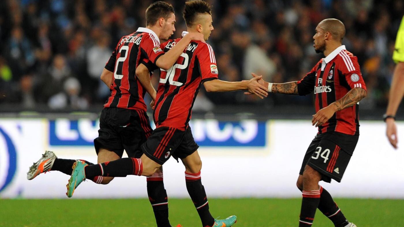 Il Napoli segna al 4' con Inler e alla mezz'ora con Insigne. Il 'Faraone' El Shaarawy al 44' riapre la partita e all'80' segna il 10° gol in campionato.