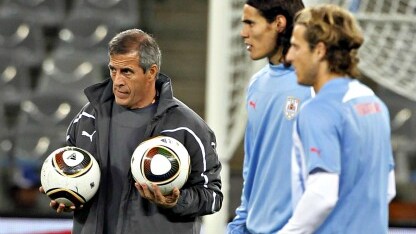 il ct dell'uruguay con cavani