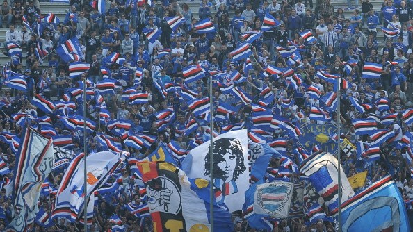 I tifosi della Samp allo stadio