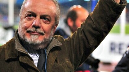 il presidente azzurro saluta i partenopei