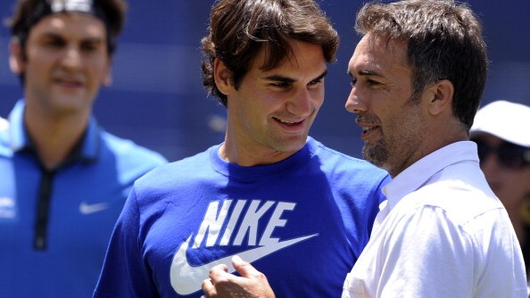 batistuta accanto a federer