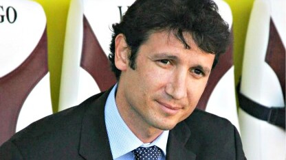 il diesse del napoli bigon in panchina