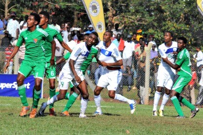 una gara di calcio africano