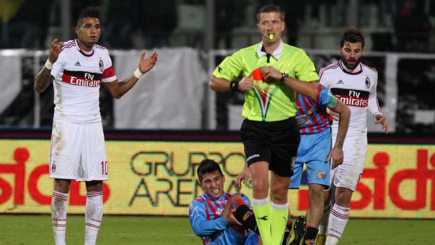 Il collaboratore tecnico di Rolando Maran, Giuseppe Irrera, è stato squalificato per due giornate per aver insultato l'arbitro di Catania-Milan. Un turno di squalifica per Giovinco, Samuel e Boateng.