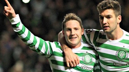 l'esultanza del celtic scozzese