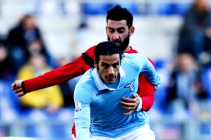 l'attaccante della lazio, floccari