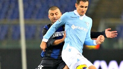 l'attaccante della lazio in azione