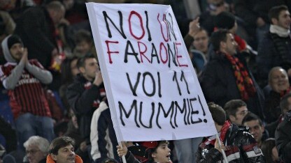 tifosi rossoneri a san siro