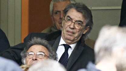 il presidente dell'Inter allo stadio di Milano