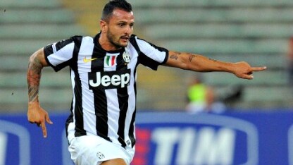 simone pepe della juve in azione