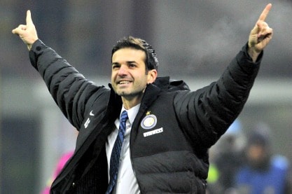 la felicità del tecnico nerazzurro a fine gara