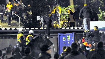una fase degli scontri