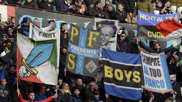 i tifosi dell'inter allo stadio