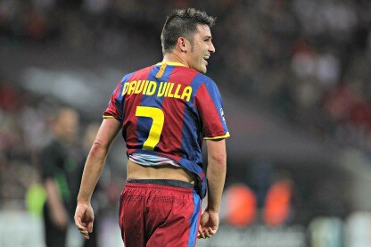 l'attaccante spagnolo del barcellona