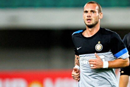 l'olandese dell'inter in allenamento