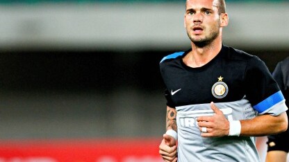 l'olandese dell'inter in allenamento