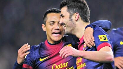 david villa dopo la doppietta