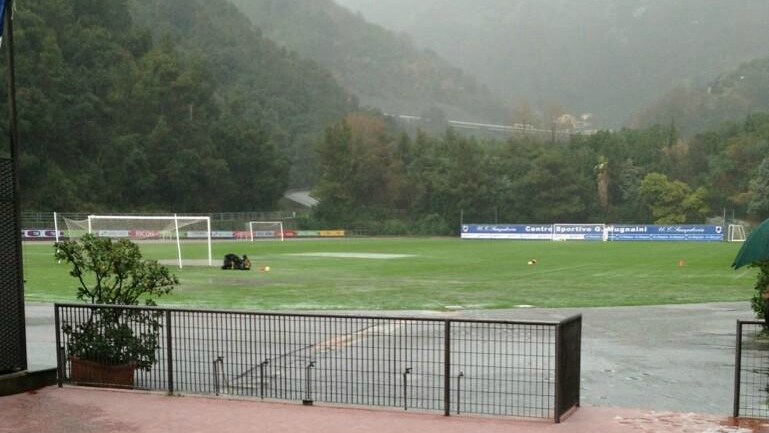 grandine allenamento sampdoria