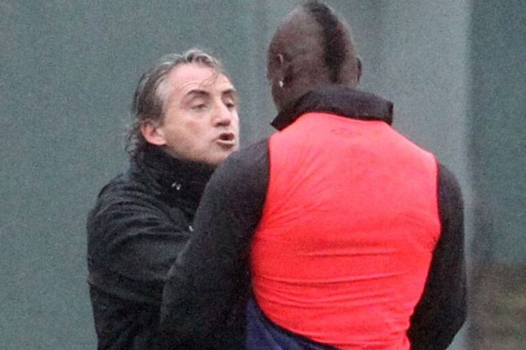 nervi tesi tra balotelli e mancini