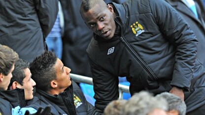 balotelli in tribuna
