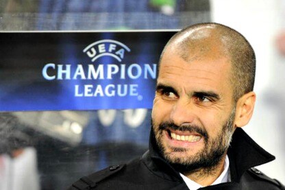 pep guardiola in panca