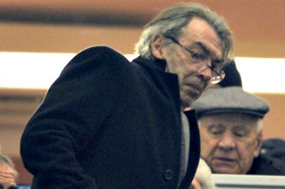 massimo moratti allo stadio
