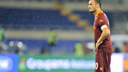 francesco totti all'olimpico