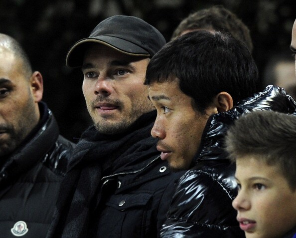 l'olandese in tribuna a san siro