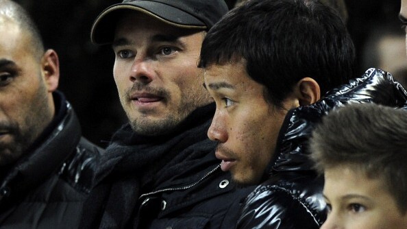 l'olandese in tribuna a san siro