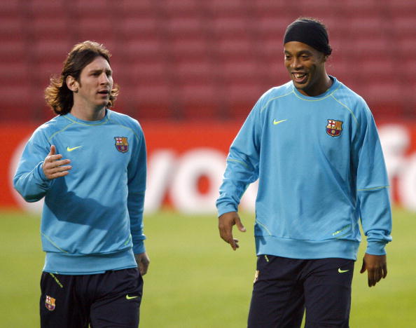 ronaldinho e MEssi