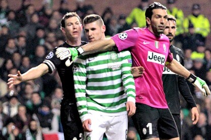 il portiere della juventus a glasgow