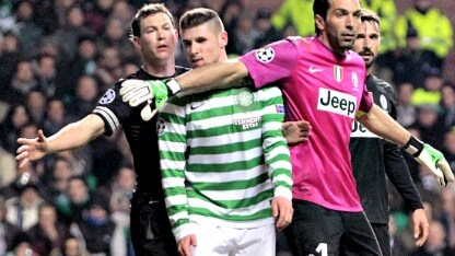 il portiere della juventus a glasgow