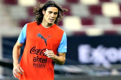 edinson cavani con la maglia dell'Uruguay