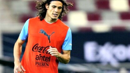 edinson cavani con la maglia dell'Uruguay
