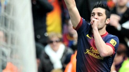 david villa in azione
