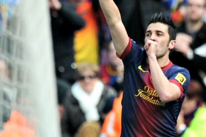 david villa in azione
