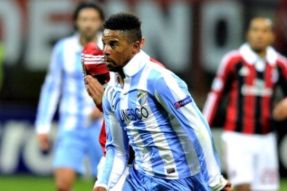 il calciatore del malaga infortunato