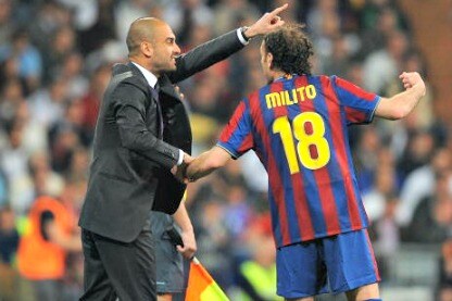 guardiola e milito
