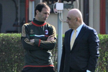 galliani parla con allegri