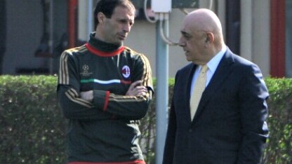 galliani parla con allegri