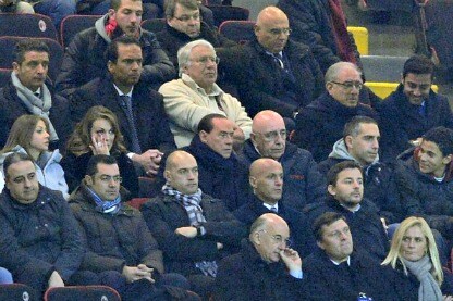 galliani accanto a berlusconi a san siro