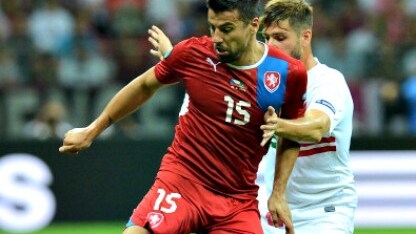 l'attaccante milan baros