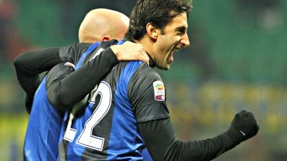 milito esulta con cambiasso