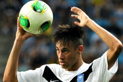 la stella del santos, neymar