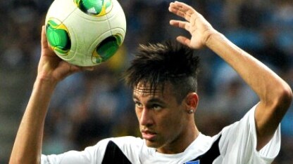 la stella del santos, neymar