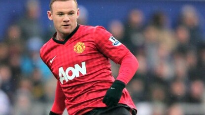 wayne rooney in azione