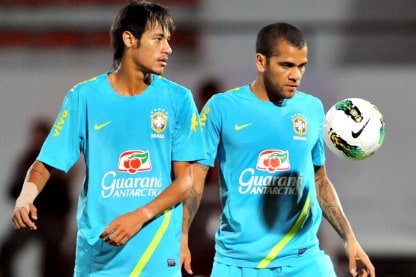 alves e neymar