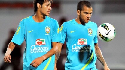 alves e neymar