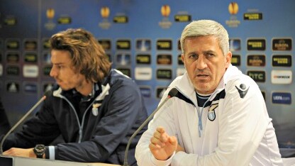 il portiere e il tecnico della lazio