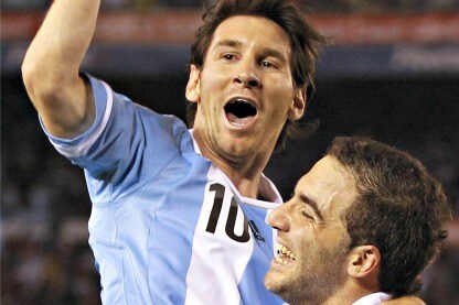 lionel messi con l'argentina